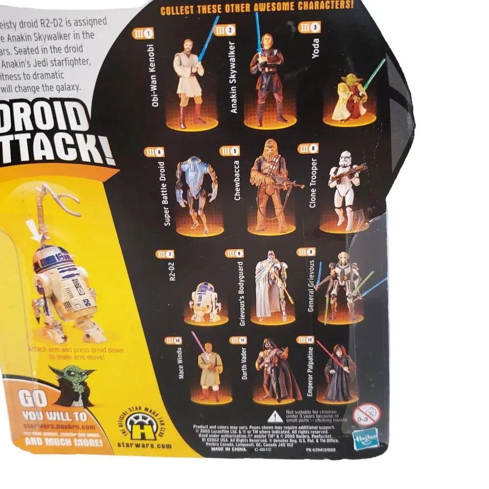 STAR WARS Revenge of the Sith R2-D2 Droid Attack 2005 NEW ROTS
